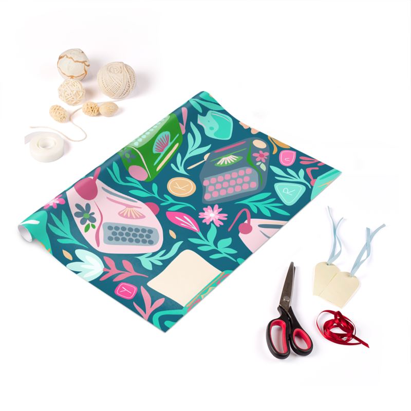 Folk Style Typewriter Pattern ZenTypewriters