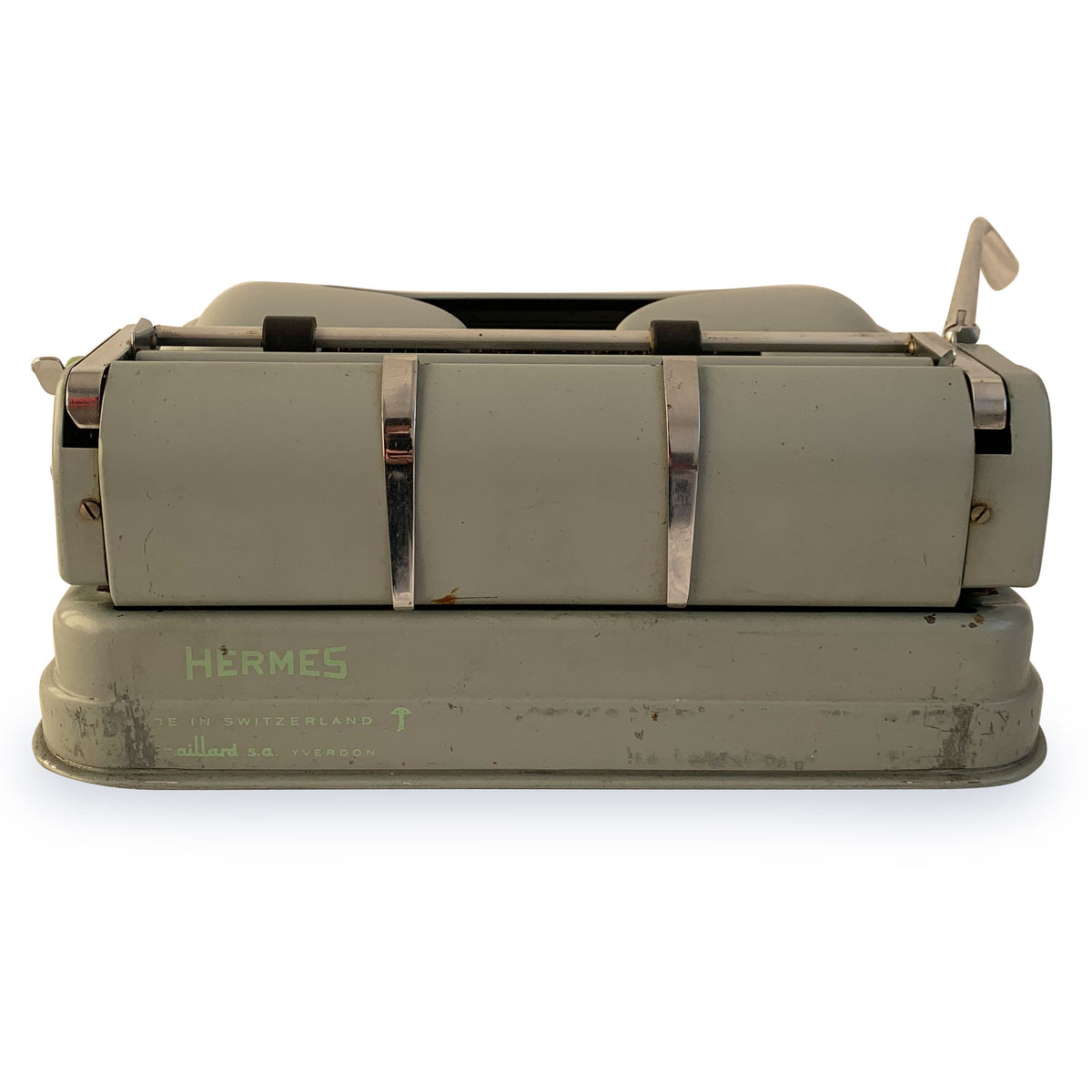 Sea Foam Hermes 3000 Typewriter Cursive/Script Font ZenTypewriters