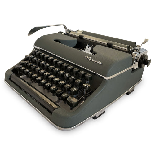 Green Olympia SM3 Typewriter