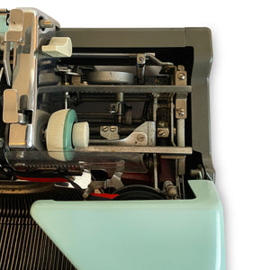 Blue Olympia SM7 Typewriter