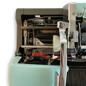 Blue Olympia SM7 Typewriter