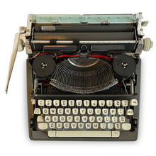 Load image into Gallery viewer, Blue Olympia SM7 Typewriter