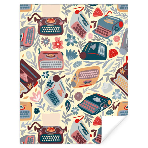 Folk Style Typewriter Pattern