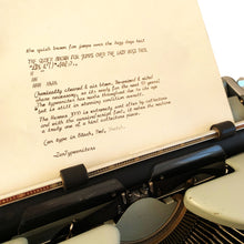 Load image into Gallery viewer, Sea Foam Hermes 3000 Typewriter - Cursive/Script Font
