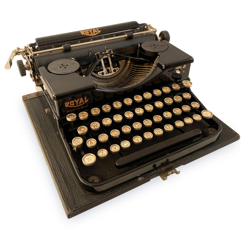 Black Royal Portable Typewriter